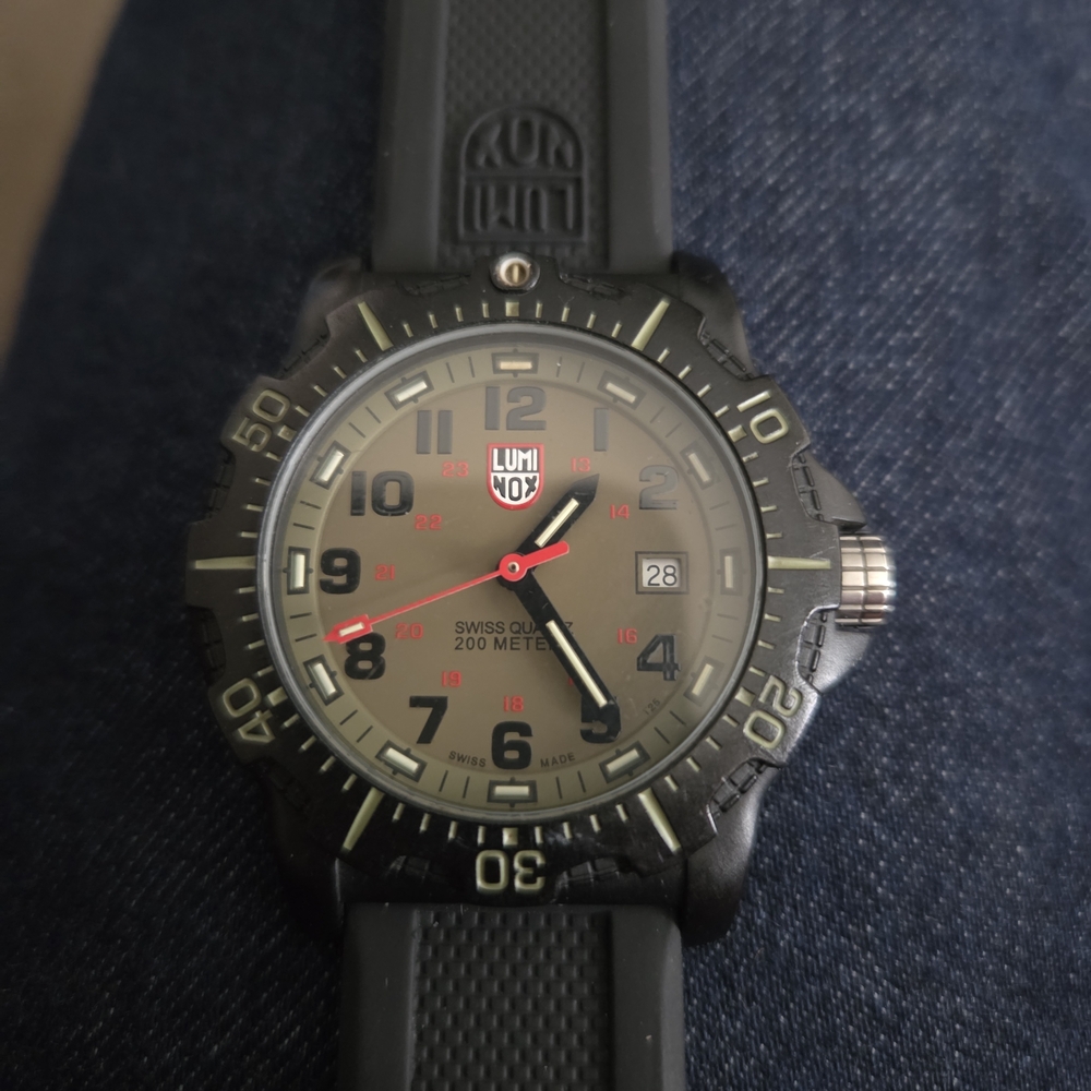 Luminox Black and Gray Watch